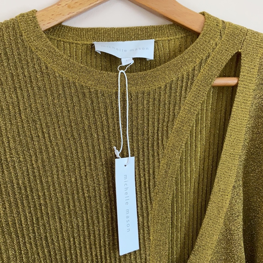 Michelle Mason-Asymmetrical Layered Sweater - Picture 5 of 8